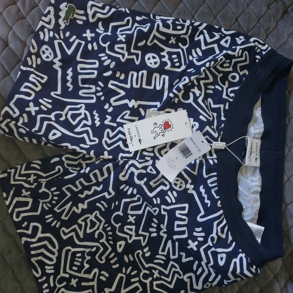 Lacoste x Keith Haring swim shorts